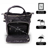 Aerolite 45x36x20cm Easyjet Maximal Super Premium Qualität Ökofreundliche Laptoptasche - Passend für bis zu 16,5", Übernacht - Handkabinengepäck Schultertasche Gesteppt mit 10 Jahren Garantie (Schwarz) - Aerolite DE