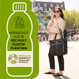 Aerolite 45x36x20cm Easyjet Maximal Super Premium Qualität Ökofreundliche Laptoptasche - Passend für bis zu 16,5", Übernacht-Handkabinengepäck Schultertasche Gesteppt mit 10 Jahren Garantie (Schwarz)