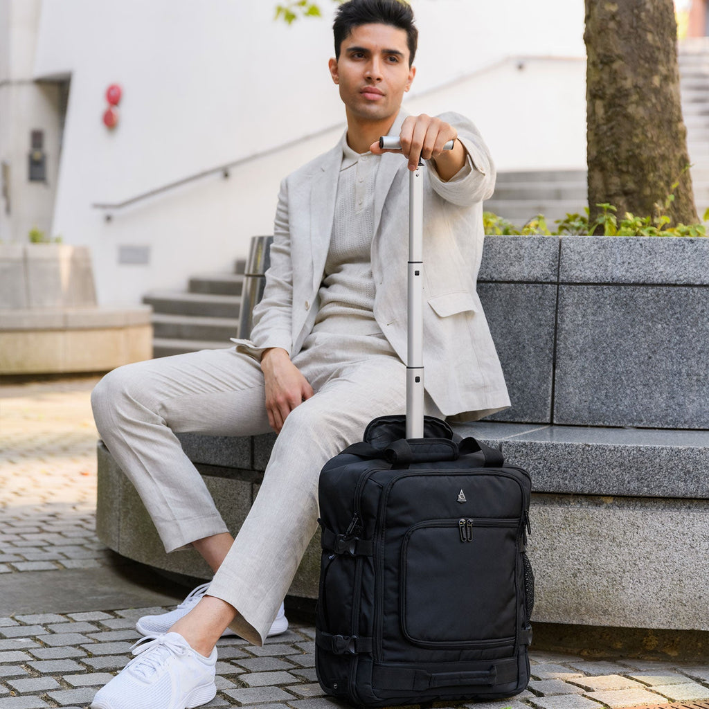 Aerolite 45x36x20cm Easyjet Maximalgröße Premium Rucksack-Trolley mit ...