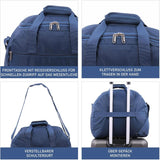 Aerolite (45x36x20cm) Neue und verbesserte 2024 Easyjet maximale Größe Reisetasche Kabinengepäck unter dem Sitz Flugtasche, Schwarz - Aerolite DE