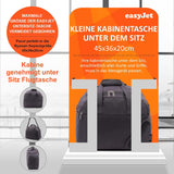 Aerolite (45x36x20cm) Neue und verbesserte 2024 Easyjet maximale Größe Reisetasche Kabinengepäck unter dem Sitz Flugtasche, Schwarz - Aerolite DE