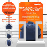 Aerolite (45x36x20cm) Neue und verbesserte 2024 Easyjet maximale Größe Reisetasche Kabinengepäck unter dem Sitz Flugtasche, Schwarz - Aerolite DE