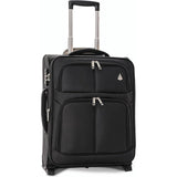 Aerolite 55x40x20 Erweiterbar 55x40x23 Lufthansa Eurowings Ryanair Höchstbetrag Leichter Handgepäck Handgepäckkoffer Koffer Bordgepäck Trolley Schwarz - Aerolite DE