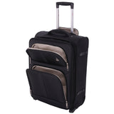 Aerolite Lufthansa Gepäck-Set – Kabinentrolley 55x40x20/23 + Unter-Sitz-Rucksack 40x30x10, Handgepäck für Lufthansa, Swiss, Austrian, Recycelt, Erweiterbar, Leicht, 10 Jahre Garantie