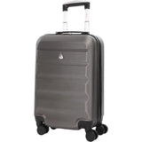 Aerolite Leichter 55x35x20cm ABS Hartschale 4 Rollen Handgepäck Trolley Koffer Bordgepäck Gepäck für Lufthansa, Eurowings, TUIfly, Ryanair, easyJet, SunExpress und viele mehr - Aerolite DE