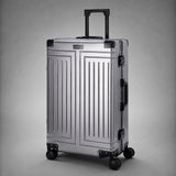 Aerolite M-Lite Premium Großkoffer aus Vollaluminium 28 Zoll – 90 l Aufgabegepäck, TSA-Schlösser ohne Reißverschluss, antimikrobieller SILVADUR™-Innenraum, 360°-Rollen, 15 Jahre Garantie – Anthrazit