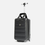 Aerolite 40x20x25cm Ryanair Maximum untersitz leichtes umweltfreundliches Hartschalen Handgepäckkoffer Reisekoffer Koffer Handgepäck 40x20x25 mit 2 Rädern und TSA-zugelassenem Schloss, Schwarz