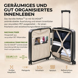 Aerolite 56 x 45 x 25 cm großer Kabinenkoffer – EasyJet Large Cabin/Plus/Flexi, British Airways & Jet2 maximale Handgepäckgröße, leichter Hartschalenkoffer mit 8 Spinnerrollen, TSA-Schloss, 56 l Fassungsvermögen, 5 Jahre Garantie – Anthrazit