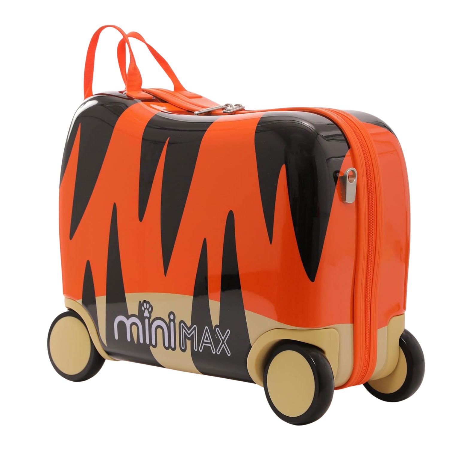 Aerolite Minimax Kids Ride-On Valise Cabine Enfant 45x36x20 Cm – Dinosaure, 29L, 4 Roues, Sac + Oreiller + 50 Autocollants Inclus