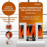 MiniMax 45x36x20cm 29L Kinder-Ride-On-Koffer 4er-Set inkl. Turnbeutel, Nackenkissen & 50+ Personalisierungsaufkleber, EasyJet Max Größe Kinder-Rollkoffer Handgepäck 45x36x20 (Tiger)