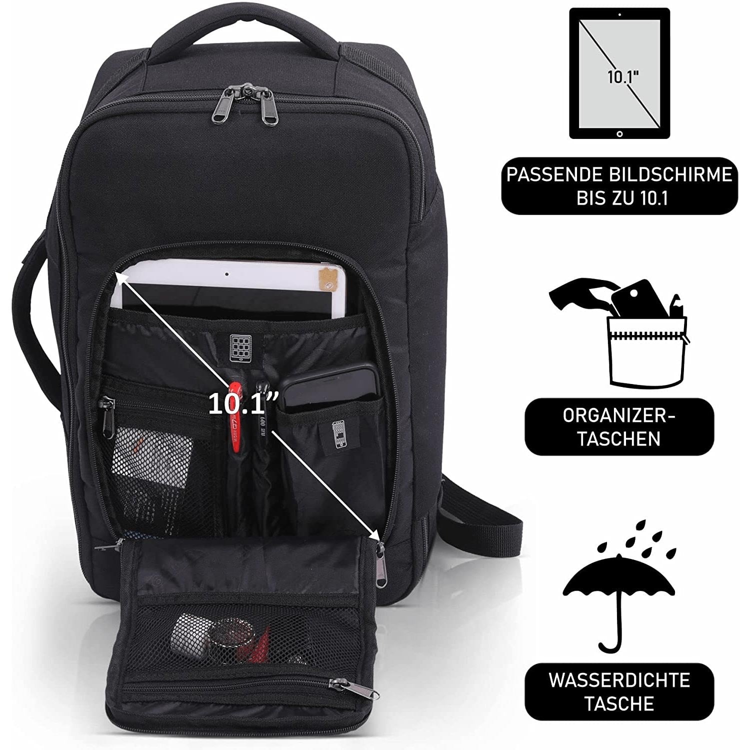 Reisetasche Handgepäck Liter Rucksack Aerolite Ryanair HandgepÃ