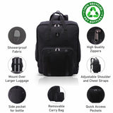 Aerolite 45x36x20cm easyJet Maximum Eco-Friendly Super Premium Quality Backpack mit abnehmbarer kleiner Tragetasche Recycled Eco-Friendly, Shower-Resistant Cabin Luggage Approved Travel Carry On Flight Rucksack mit 10 Jahren Garantie - Aerolite DE