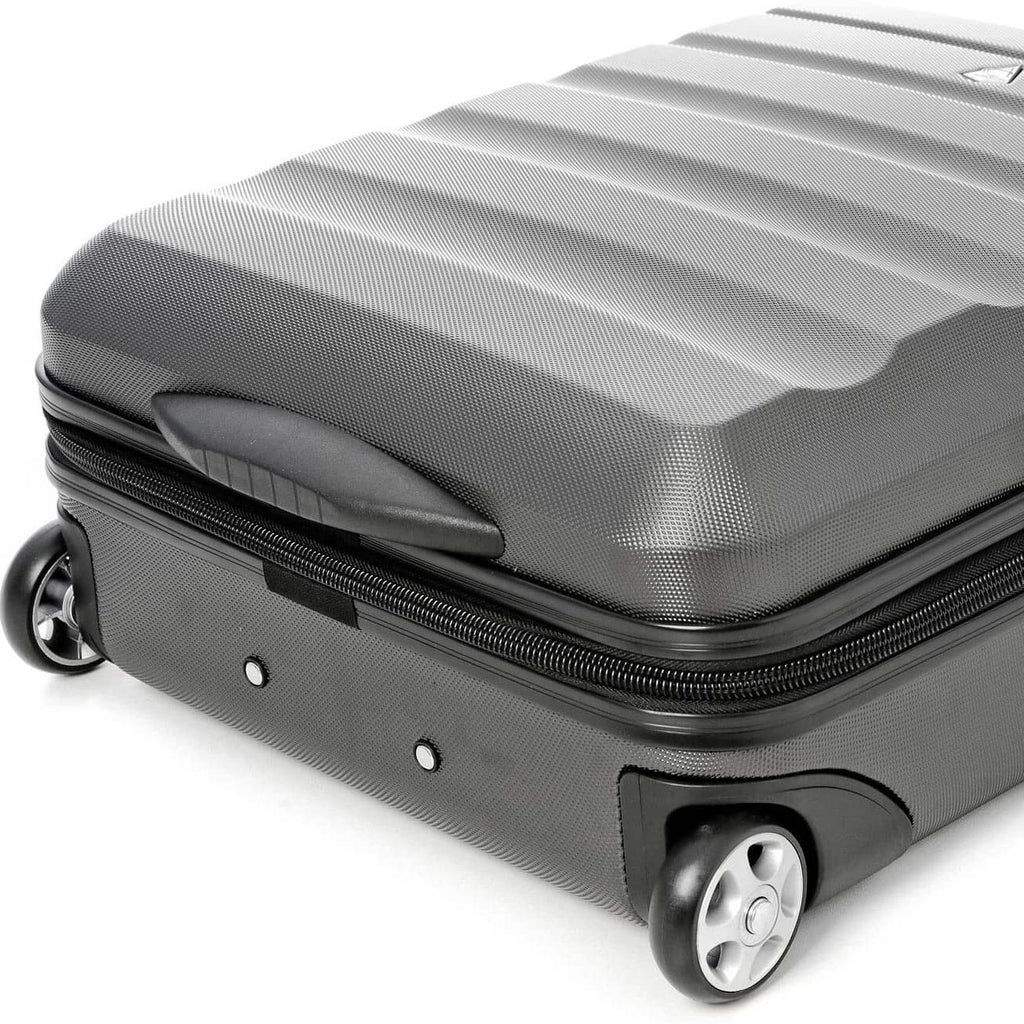 Valigia Trolley Cabina, Bagaglio A Mano 55x40x20 Cm, Rigido In ABS+PC, 4 Ruote Doppie Silenziose Girevoli, Con Carrello In Alluminio E Lucchetto Incassato. (Argento