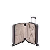 Aerolite (55x40x20cm) Ryanair Höchstbetrag 4 Rollen Leichter Hartschale Bordgepäck Handgepäck Handgepäckkoffer Kabinentrolley Trolley Koffer, Kohlegrau - Aerolite DE