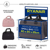 Aerolite (55x40x20cm) Ryanair Höchstbetrag 4 Rollen Leichter Hartschale Bordgepäck Handgepäck Handgepäckkoffer Kabinentrolley Trolley Koffer, Kohlegrau - Aerolite DE