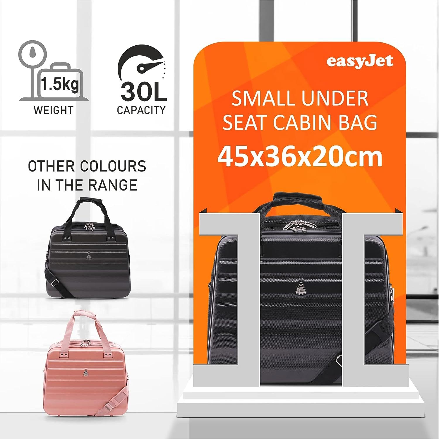 Taygeer EasyJet - Equipaje de mano para hombre, 45 x 36 x 20 cm, gris Taygeer EasyJet - Equipaje de mano para hombre, 45 x 36 x 20 cm, gris